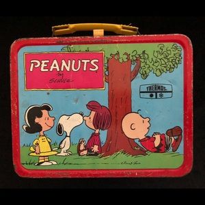 Vintage 1973 Peanuts Metal Lunchbox